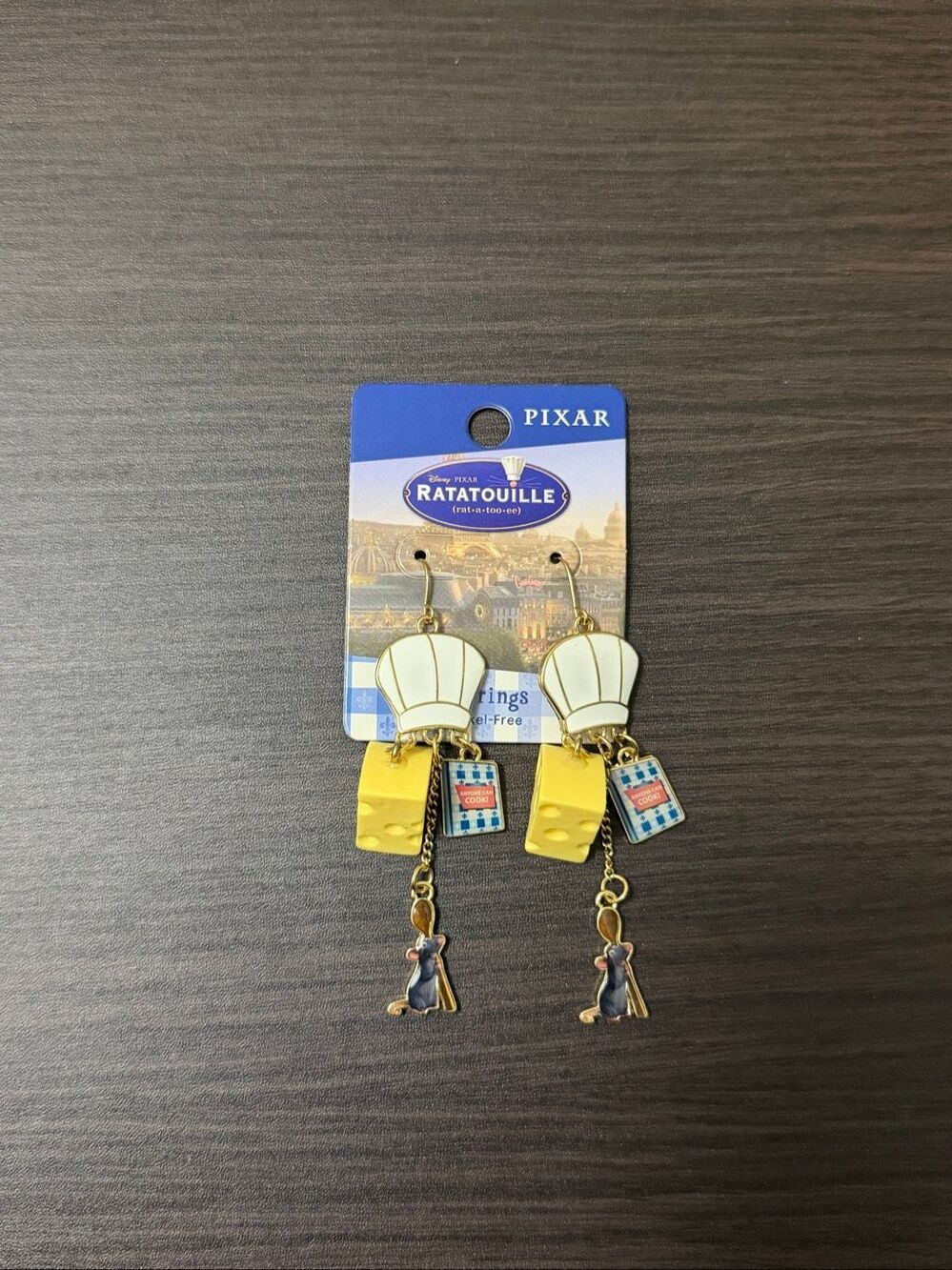 Disney Pixar Ratatouille Remy Charm Earrings